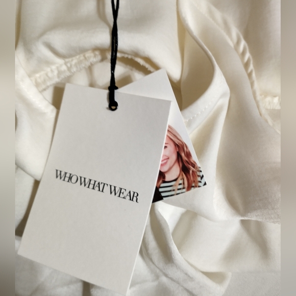 Off White Multi-Layered Ruffled Tank - Picture 2 of 9